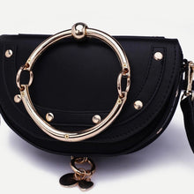 black bag studded bag party bag edgability detail view