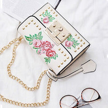 studded bag floral bag edgability top view