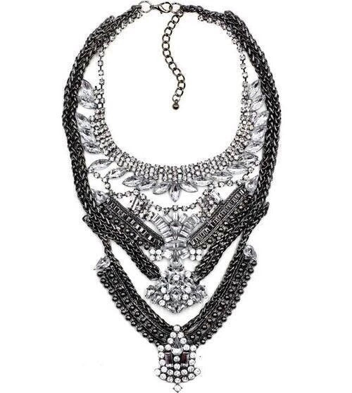 statement necklace black necklace edgability