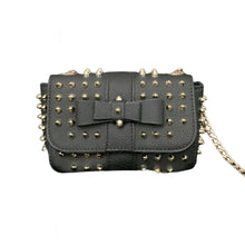 green trendy party studded sling bag
