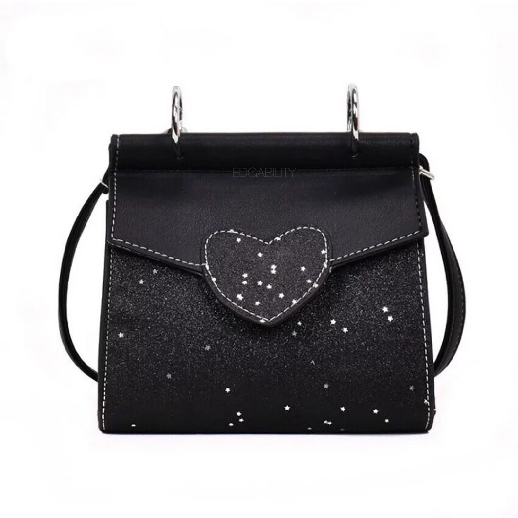 glitter bag black bag edgability