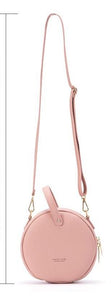sandy pink bag round bag sling bag edgability full view