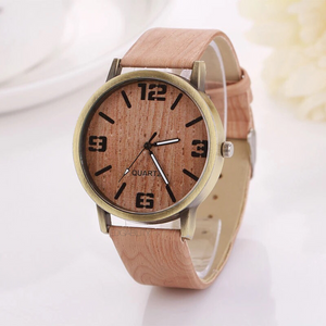 wood watch brown watch edgability