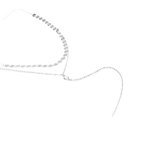 layered necklace silver choker edgability