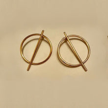 gold trendy earrings geometric jewelry edgability