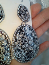 marble acetate statement earrings chic jewelry edgability model view