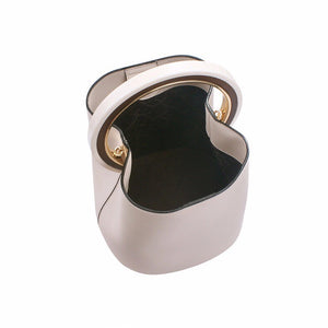 bucket bag white bag classy bag edgability top view