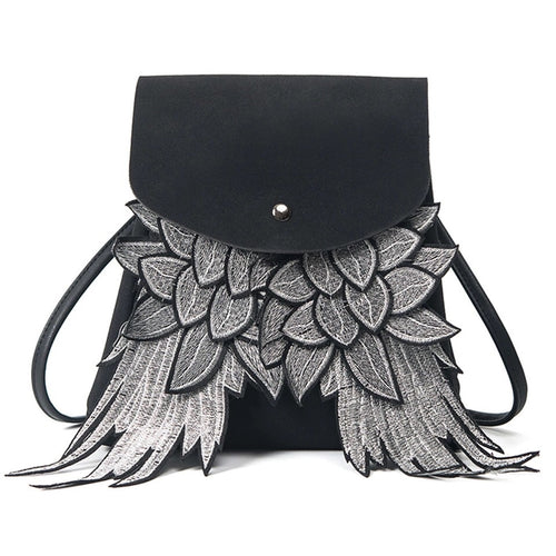 black bag mini backpack embroidered bag edgability