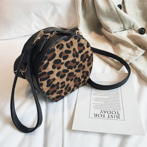 leopard print box bag round bag edgability top view