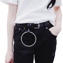 waist belt black belt edgy fashion edgability model view