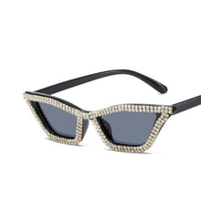 rhinsetones crystals zircon diamond black sunglasses shades edgability side view