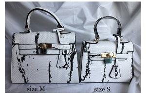 classy bag marble print handbag trendy bag edgability size view