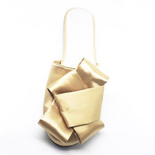 classy bow gold flats front view edgability