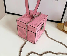 pink bag box bag vintage bag edgability angle view