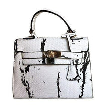 classy bag marble print handbag trendy bag white bag edgability