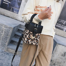 leopard bag box bag fur bag studded bag edgability model view