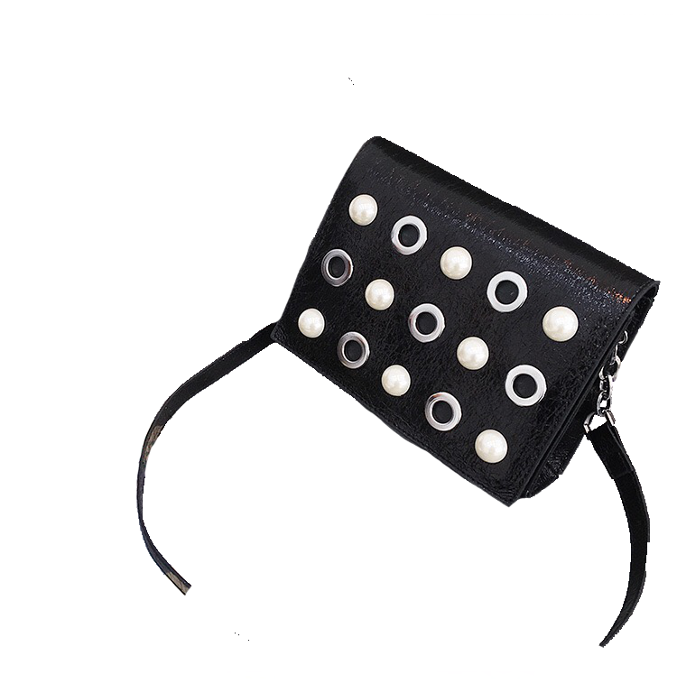 studded bag black bag sling bag edgability