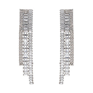 long statement earrings crystal earrings chic jewelry edgability