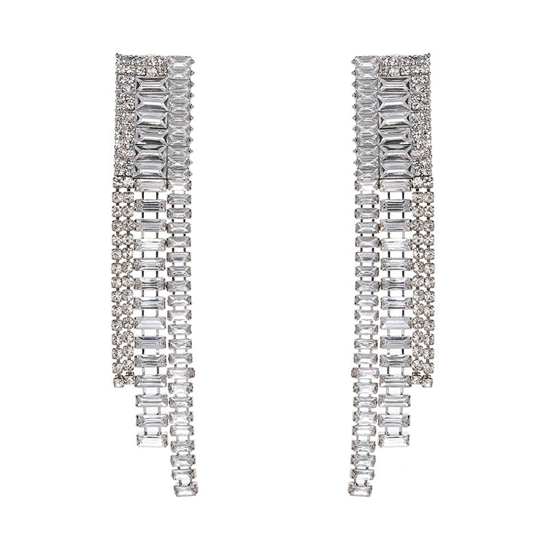 long statement earrings crystal earrings chic jewelry edgability