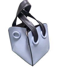 blue bag bucket bag mini bag sling bag edgability front view