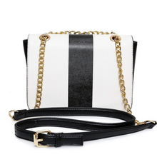 black and white bag classy bag edgability back view