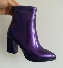 patent leather boots metallic boots ankle boots edgability size view