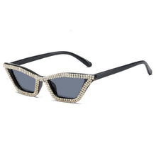 rhinsetones crystals zircon diamond black sunglasses shades edgability