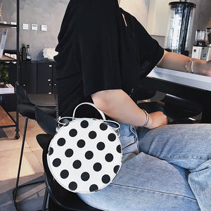 polka dots bag box bag round bag edgability model view