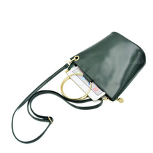 black bag bucket bag with ring handle edgability top view