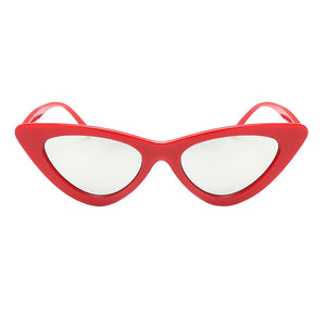 cat eye sunglasses red sunglasses edgability front view