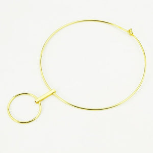 gold choker chic jewelry edgability top view