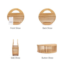 bamboo bag round bag box bag travel bag edgability detail view