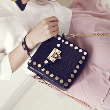 black bag studded bag classy bag edgability model view