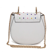 multicoloured studded bag classy bag edgability back view