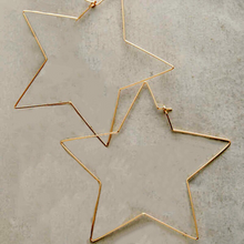 star hoops gold earrings edgability