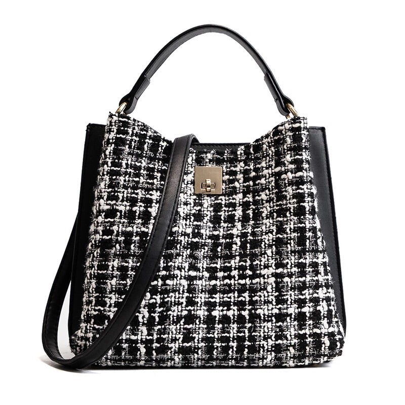 classic tweed bucket bag edgability