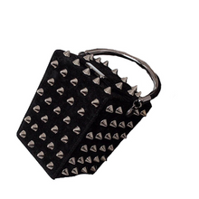 black bag studded bag vintage bag edgability angle view