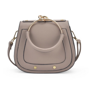 chic studded bag grey wristlet edgability