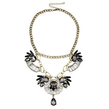 floral necklace crystal statement necklace edgability