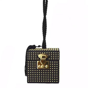 box bag studded bag wristlet edgy fashion classy bag edgability