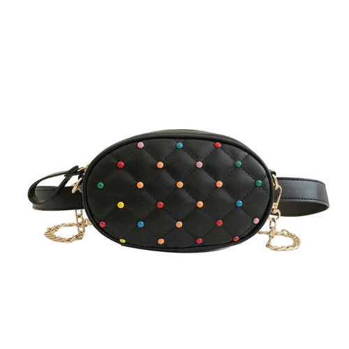 studded bag bum bag belt bag black bag edgability