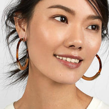 marble earrings statement jewelry chic jewelry edgability model view