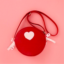 red round bag with heart front view edgability