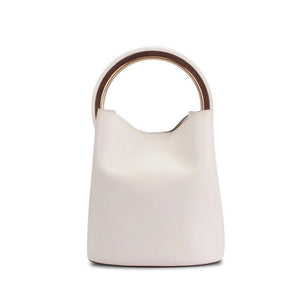 bucket bag white bag classy bag edgability front view