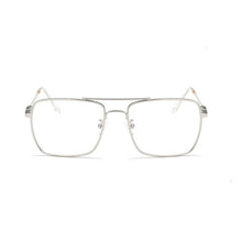 transparent glasses silver frames edgability