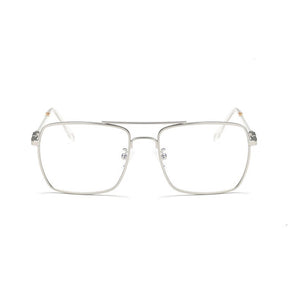 transparent glasses silver frames edgability