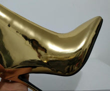 golden boots with heels edgability detail view