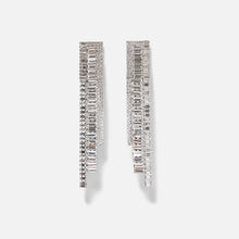 long statement earrings crystal earrings chic jewelry edgability front view
