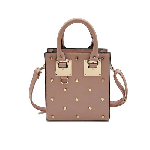 heart rivets studded bag edgability