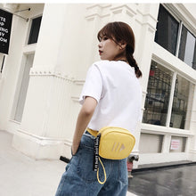 yellow bag waist bag fanny pack edgability model view